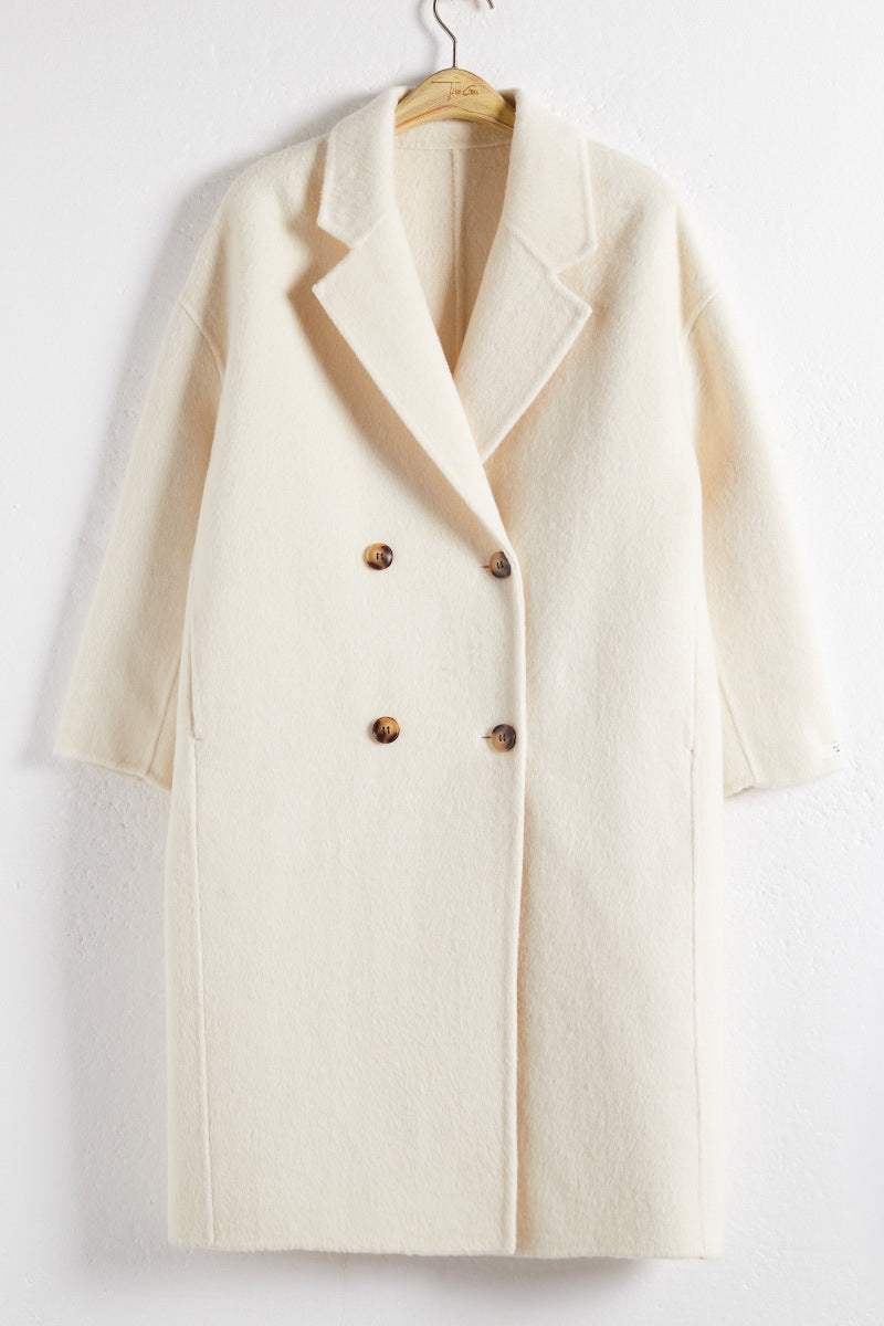 Warm Elegant Buttoned Long Coat