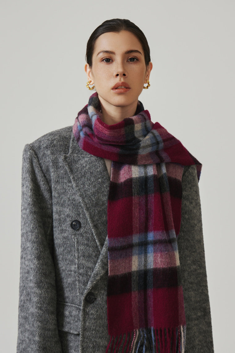 Timeless Plaid Tassel Scarf