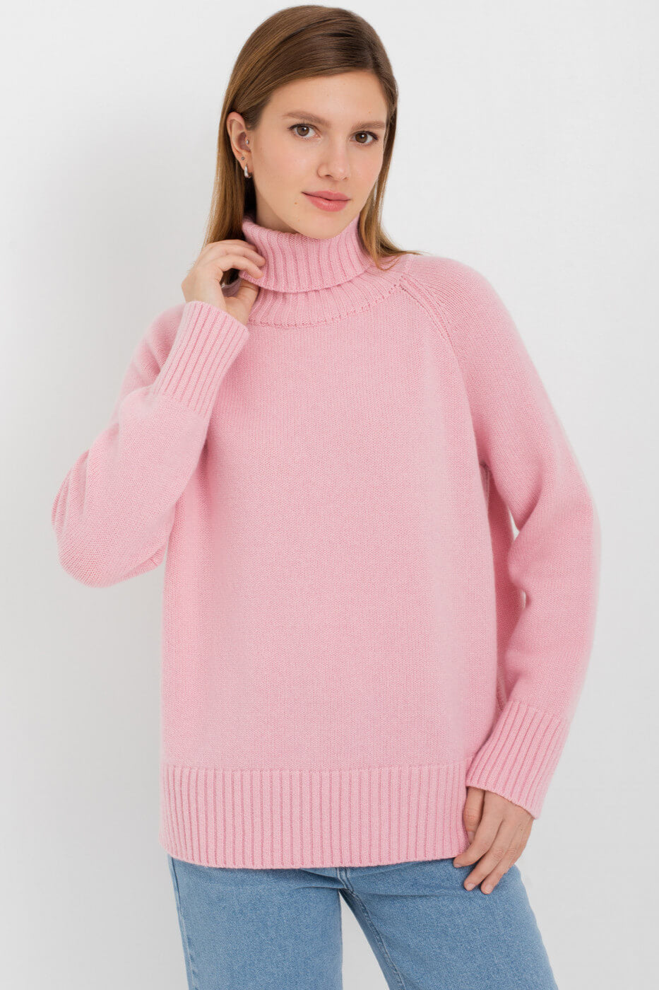 Damen Rollkragenpullover Oversize – Kuscheliger Chic für Kühle Tage