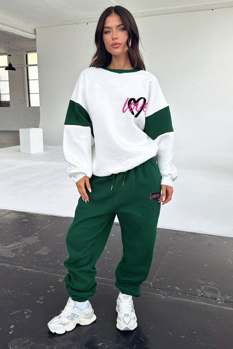 Women's "Love" Graphic Sweatshirt and Joggers Set