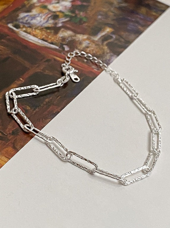 Bracciale in argento in stile italiano semplicemente elegante 