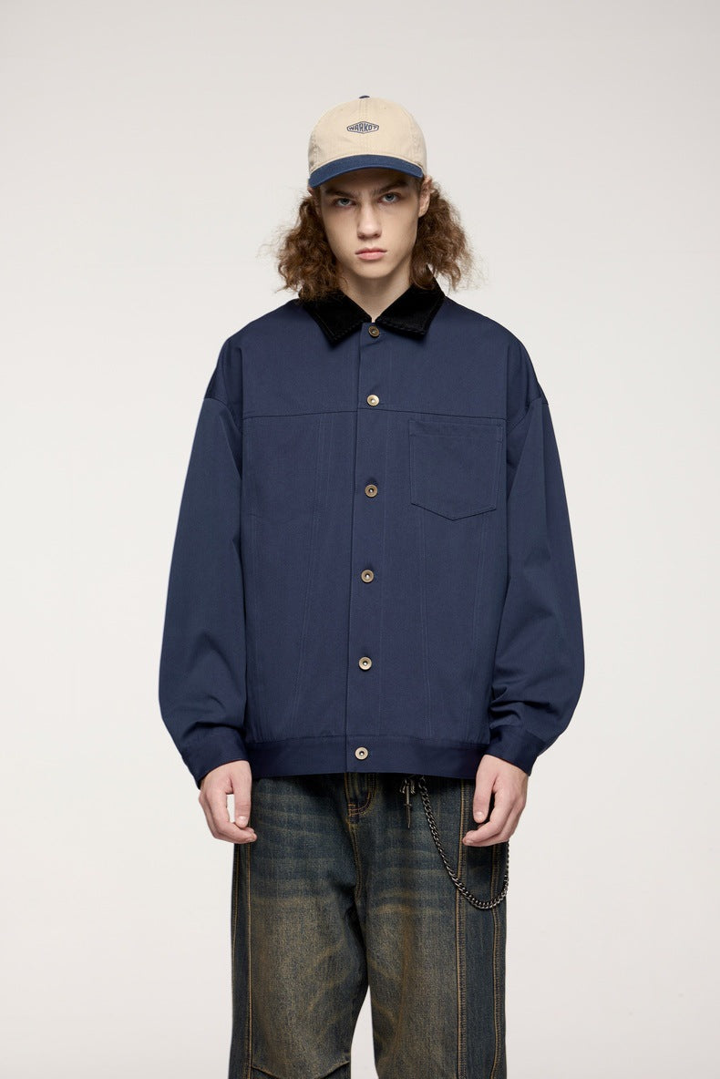 Giacca in denim oversize versatile e resistente