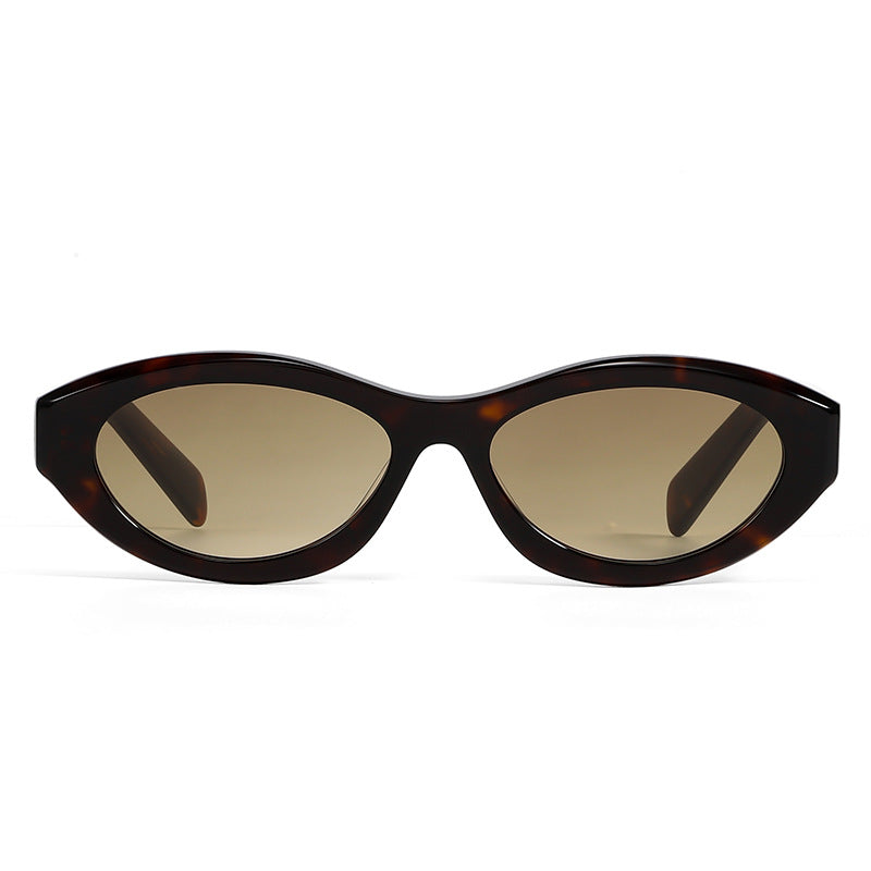 Occhiali da sole anti-UV Cat-Eye con montatura stretta 