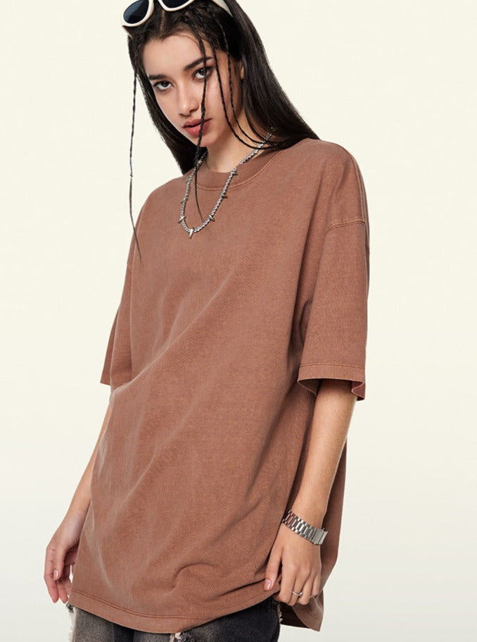 Trendy Vintage Short-Sleeved Loose T-Shirt