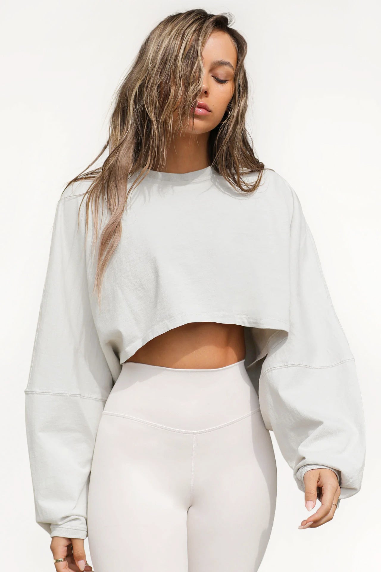 Ethereal Drift Oversized Crop Top