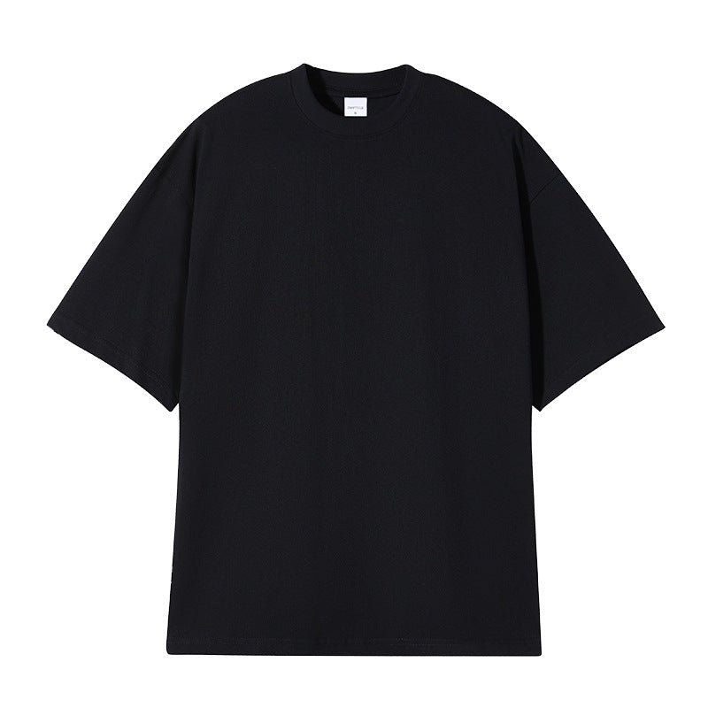 Plain Loose Round Neck T-Shirt