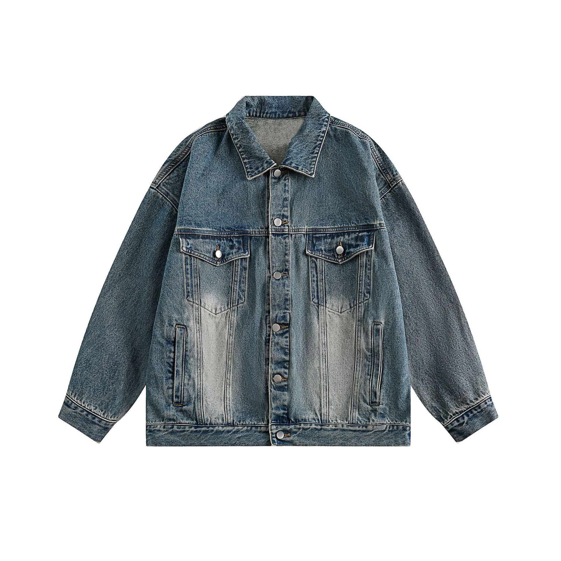 Classic Gradient Washed Denim Jacket