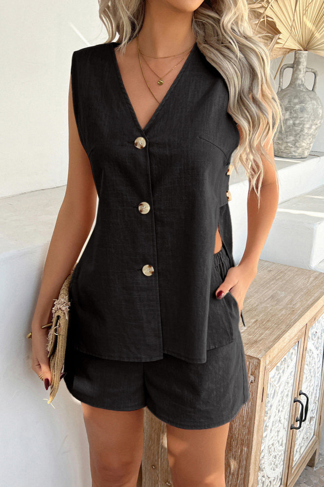 Aria Serene Buttoned Set