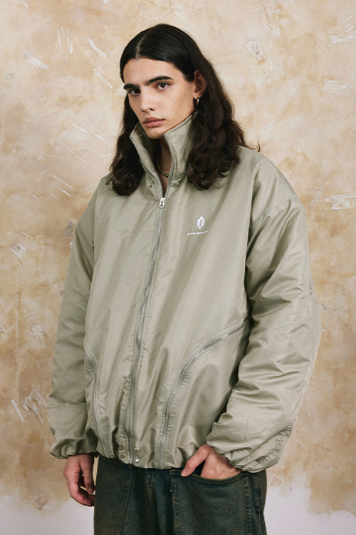 Men's High-Collar Windbreaker Jacket